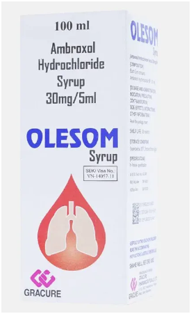 Siro Olesom 30mg/5ml trị bệnh đường hô hấp, viêm phế quản mãn, hen phế quản (chai 100ml)